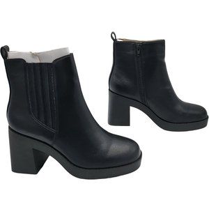 Campsite Shoes Womens Size US 9 EUR 40 Chelsea Boots Slip On Block Heel Black